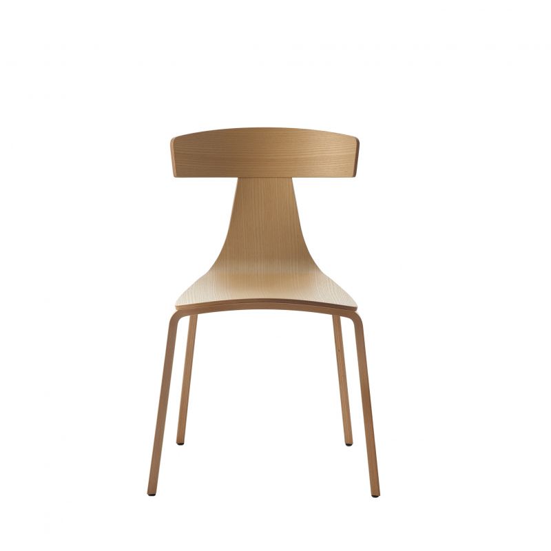 Remo Wooden Chair Ash Plank